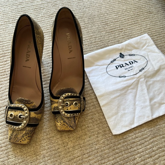 Prada square toe pumps - Picture 1 of 6